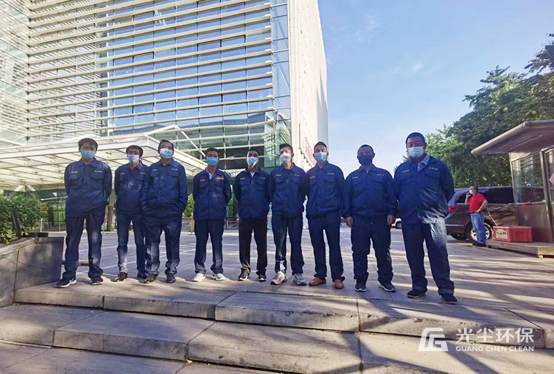 光塵環(huán)保公司完成神舟大廈外墻清洗工程